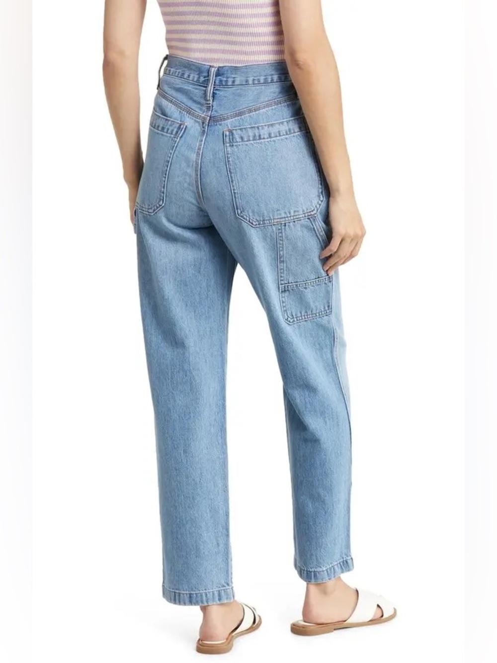 Madewell The Perfect Vintage High-Waist Carpenter Jeans Dunview Wash Size 28